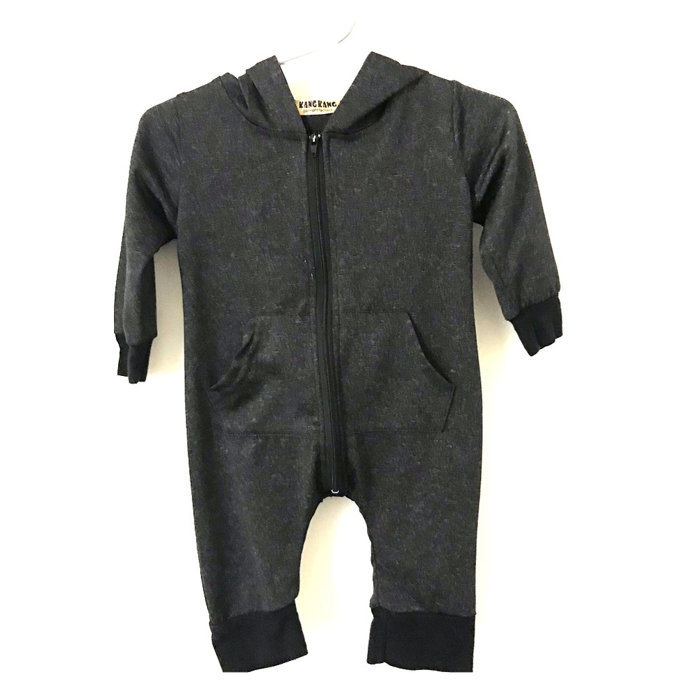 Dark Grey and Black Jump Suit